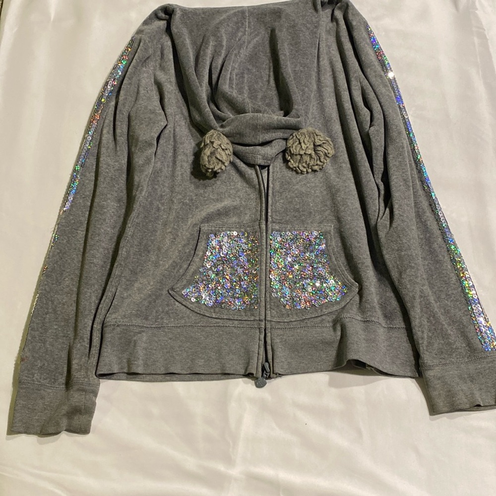 Justice Gray Sequin Hoodie